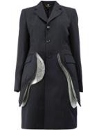 Comme Des Garçons Blazer With Flare Details - Blue