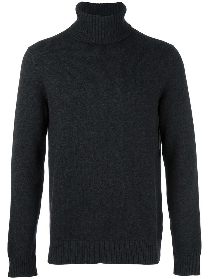 Vince Turtleneck Sweater, Men's, Size: Large, Grey, Wool/cashmere