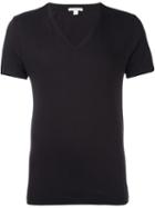 James Perse V-neck T-shirt, Men's, Size: 1, Brown, Cotton