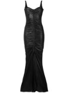 Galvan Sahara Ruched Dress - Black