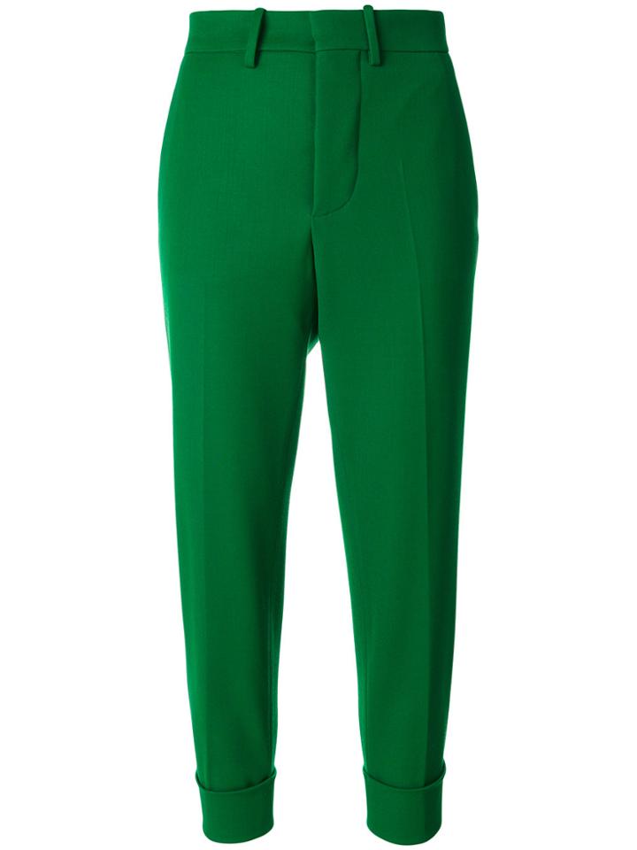 Marni Tapered Cuffed Trousers - Green