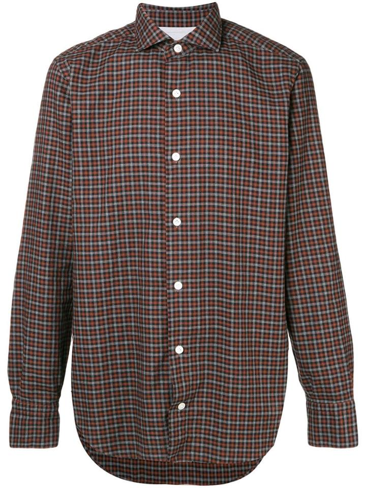 Eleventy Button Down Shirt - Brown