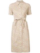 Ines De La Fressange Printed Shirt Dress, Women's, Size: 38, White, Cotton