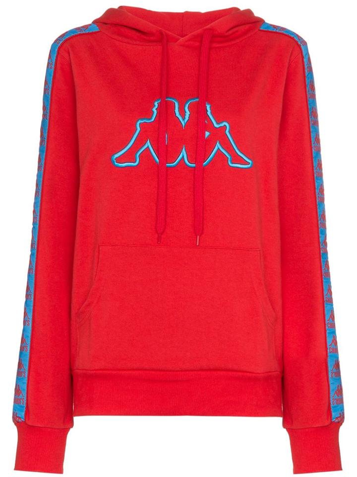 Charm's X Kappa Logo Embroidered Cotton-blend Hoodie