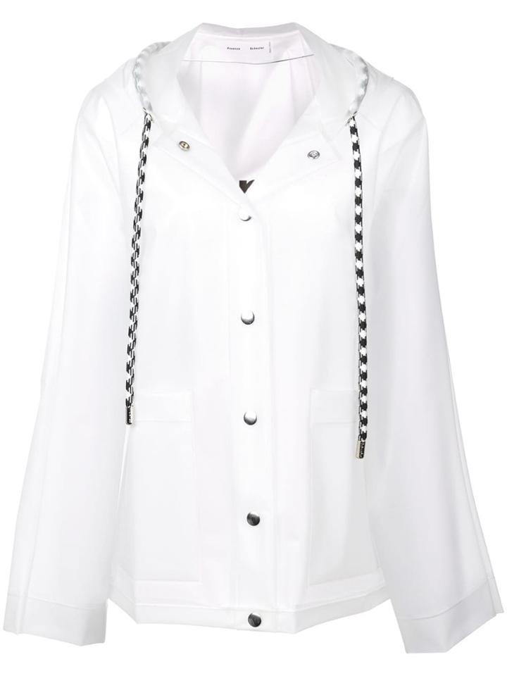 Proenza Schouler Pswl Alphabet Raincoat - White