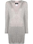 Chanel Pre-owned Hooded Long Sweater - Grey