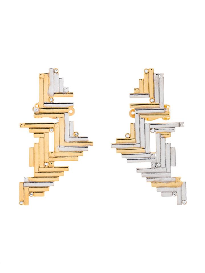 Charlotte Valkeniers Cluster Ear Climbers - Metallic