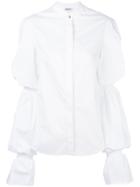 Dondup Gathered Sleeve Shirt - White