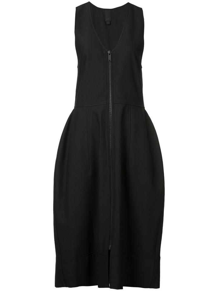 Vera Wang V-neck Bell Dress, Women's, Size: 2, Black, Nylon/wool