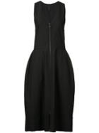 Vera Wang V-neck Bell Dress, Women's, Size: 2, Black, Nylon/wool