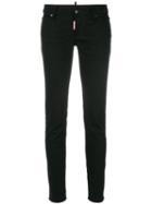 Dsquared2 - Straight Jeans - Women - Cotton/polyester/spandex/elastane - 40, Black, Cotton/polyester/spandex/elastane
