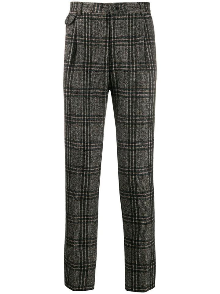 Dolce & Gabbana Tartan Check Trousers - Green