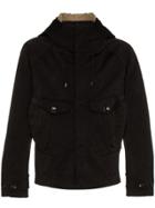 Ten C Tempest Button Embellished Anorak Jacket - Black