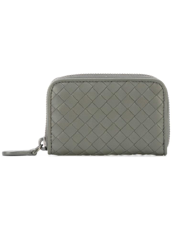 Bottega Veneta Mini Intrecciato Wallet - Neutrals