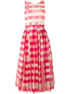 Sara Lanzi Vichy Pinafore Dress - Pink