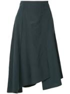Des Prés Asymmetric Style Skirt - Green