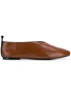 Joseph Pointed Toe Ballerinas - Brown