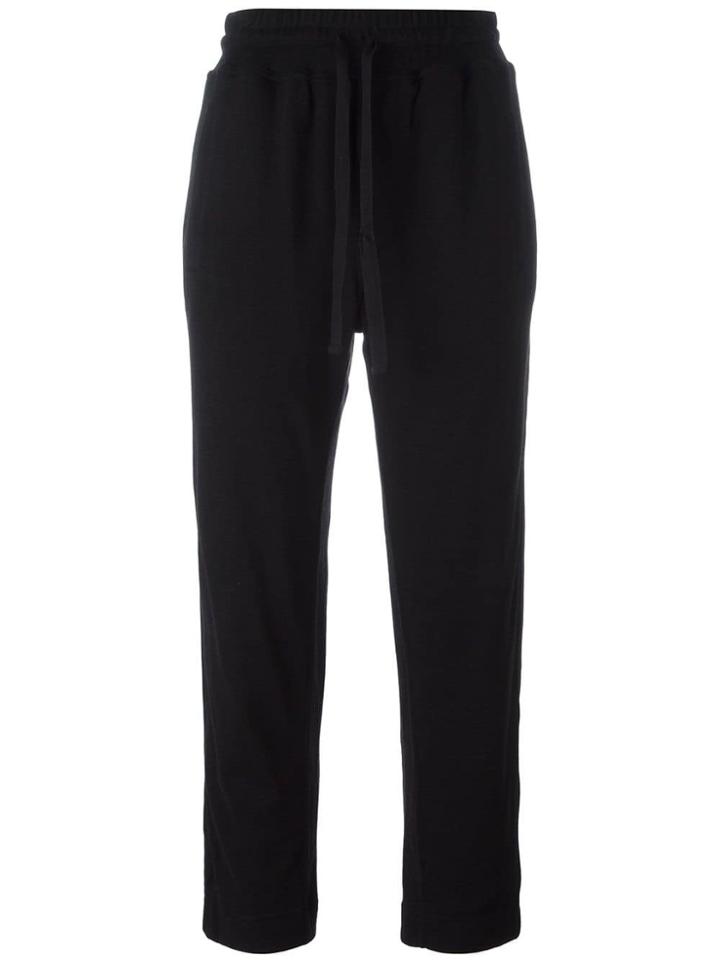 Haider Ackermann Drawstring Waistband Cropped Trousers - Black