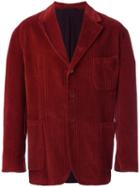 Romeo Gigli Vintage Velvet Buttoned Jacket, Men's, Size: 52, Red