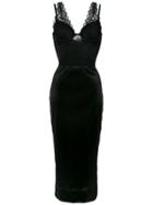 À La Garçonne Lingerie Midi Dress - Black