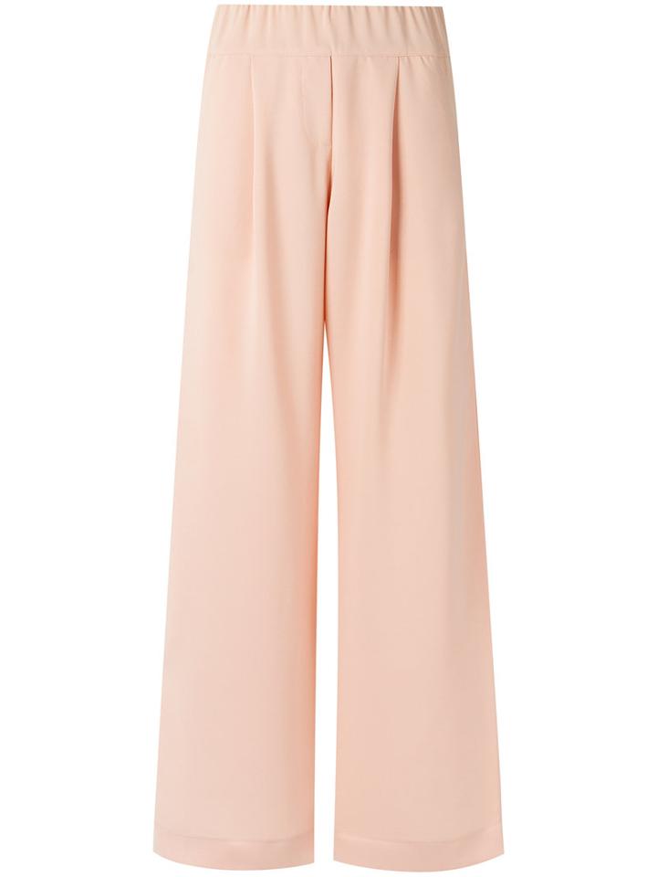 Lilly Sarti - Wide Trousers - Women - Polyester/spandex/elastane/acetate - 36, Pink, Polyester/spandex/elastane/acetate