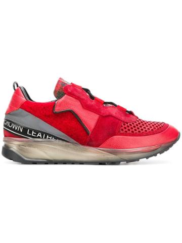 Leather Crown Waero Sneakers - Red