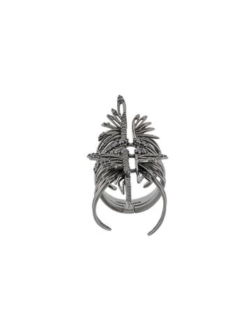 Cristina Ortiz Adjustable Fit Ring - Black