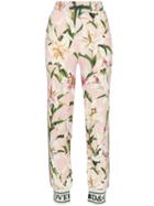 Dolce & Gabbana Cady Lily-print Track Trousers - Multicolour