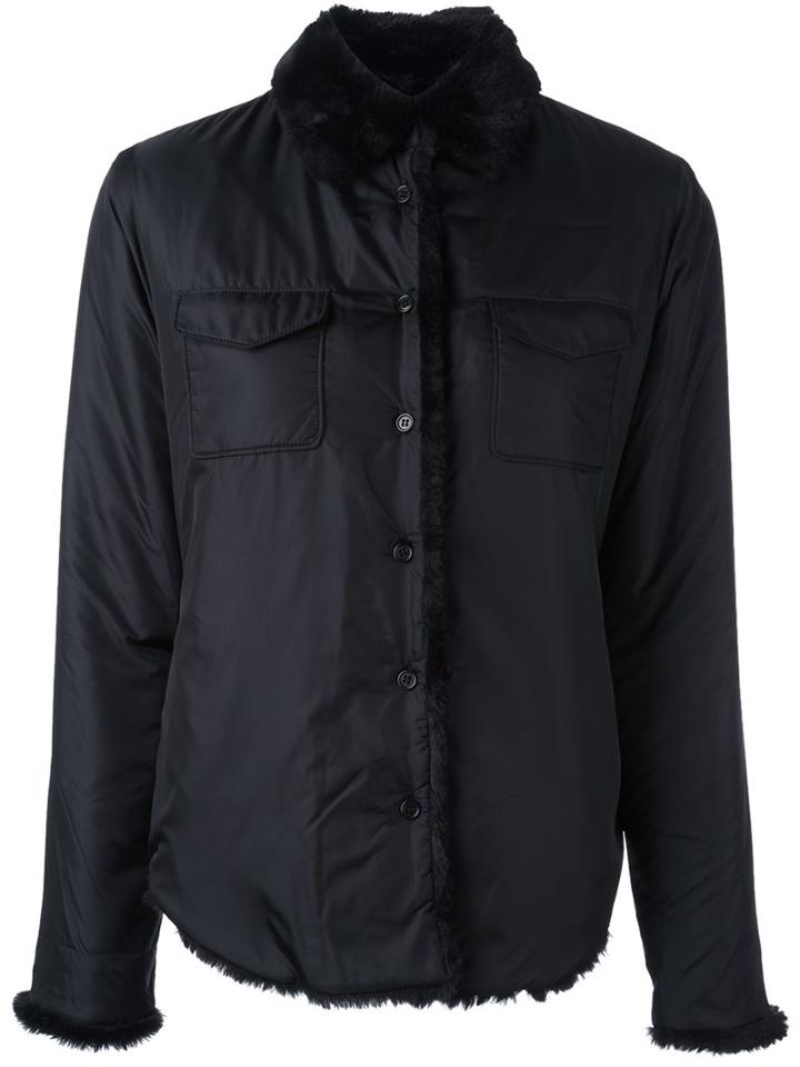 Aspesi Lined Shirt Jacket, Women's, Size: Large, Black, Polyamide/polyester