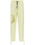 1017 Alyx 9sm Printed Image Contrast Drawstring Sweatpants - Yellow