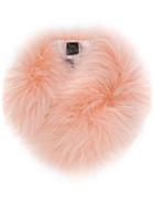 Mr & Mrs Italy Racoon Fur Scarf - Pink & Purple