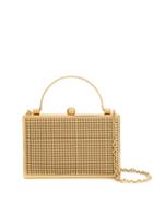 Whiting And Davis Mini Studded Clutch Bag - Gold