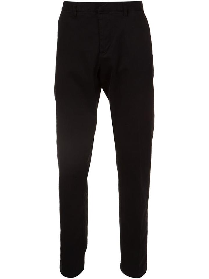Ami Alexandre Mattiussi Chino Trousers, Men's, Size: Xl, Black, Cotton/spandex/elastane