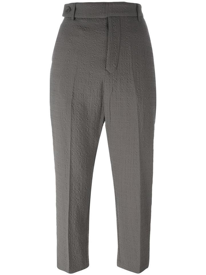 Rick Owens Cropped Trousers, Women's, Size: 42, Polyester/spandex/elastane/virgin Wool