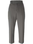 Rick Owens Cropped Trousers, Women's, Size: 42, Polyester/spandex/elastane/virgin Wool