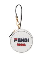 Fendi Fendimania Logo Help Bag Charm - White