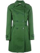 Herno Double Breasted Coat - Green