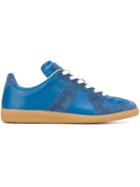Maison Margiela Replica Sneakers, Men's, Size: 41.5, Blue, Leather/rubber