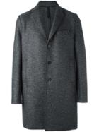 Harris Wharf London Single Breasted Mid Coat - Grey