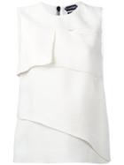 Tom Ford - Layered Blouse - Women - Silk/viscose - 40, Women's, White, Silk/viscose