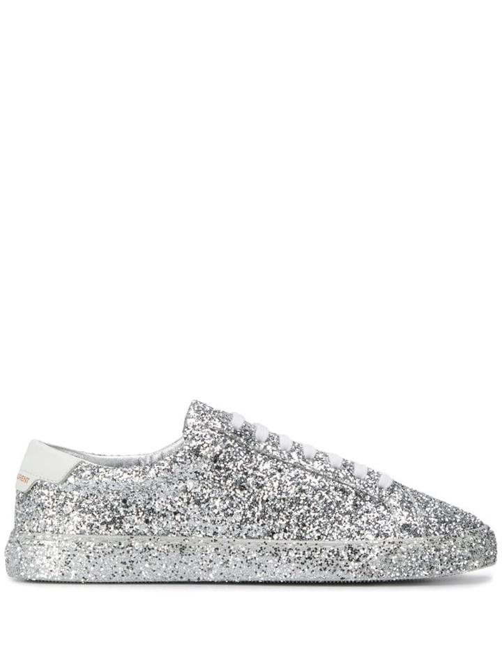 Saint Laurent Andy Low-top Sneakers - 8194 Argent Blanc Optique