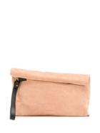 Ann Demeulemeester Roll-top Clutch Bag - Neutrals