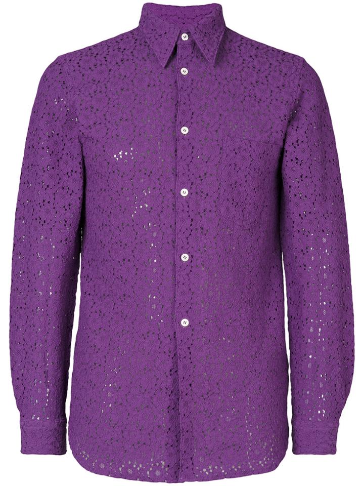 Comme Des Garçons Vintage Classic Fitted Shirt - Pink & Purple