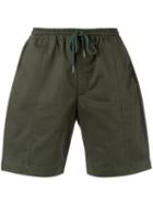 Egrey - Drawstring Bermuda Shorts - Men - Cotton - 40, Green, Cotton