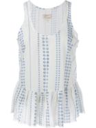 Current/elliott 'daisy Stripe' Tank, Women's, Size: 3, White, Cotton