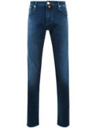 Slim Fit Jeans - Men - Cotton/spandex/elastane - 35, Blue, Cotton/spandex/elastane, Jacob Cohen