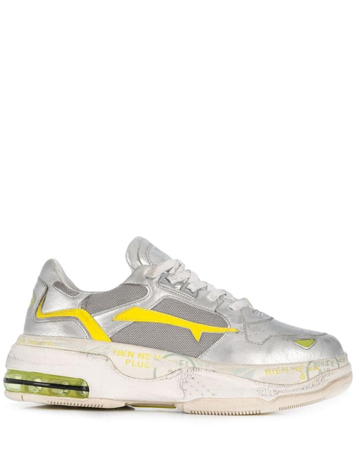 Premiata Draked Chunky Sneakers - Silver