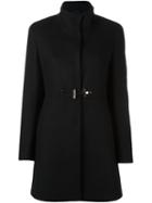 Fay Toggle Detail Coat, Women's, Size: Xs, Black, Acrylic/polyamide/virgin Wool