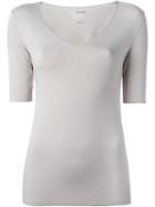 Majestic Filatures Scoop Neck T-shirt, Women's, Size: 2, Nude/neutrals, Spandex/elastane/rayon