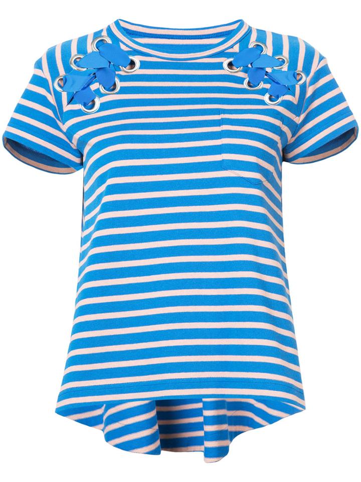 Sacai Dixie Stripe Top - Blue